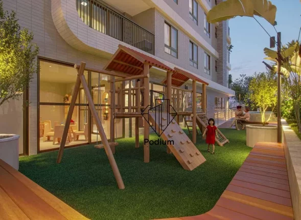 Imagem Apartamentos localizados entre o Parque Parahyba I e a praia do Jardim Oceania -