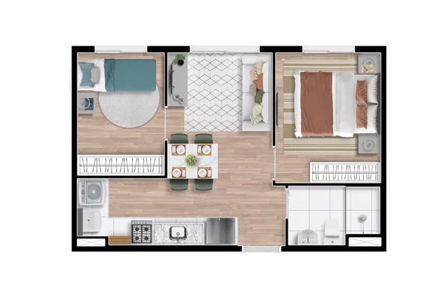 Imagem APARTAMENTO RESIDENCIAL em São Paulo - SP, Vila Parque Jabaquara