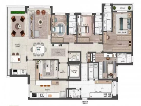 Imagem Apartamento com 4 quartos a venda em Vila Romana São Paulo SP, apartment in São Paulo Brazil, aparment for sale in São Paulo Brazil, alto padrão sp