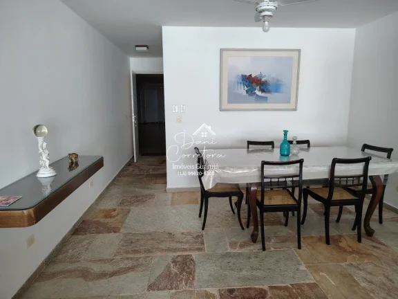 Imagem Apartamento de alto padrão para locação em Guarujá-SP, Pitangueiras - 2 quartos, 1 suite, 2 salas, 3 banheiros, 1 vaga, 122m².