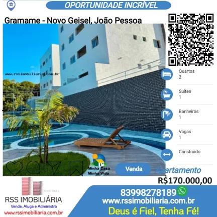 Apartamento no Planalto Boa esperança em João Pessoa/PB