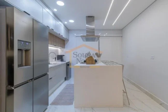 Imagem Sobrado moderno e super completo, com 144 m² muito bem distribuídos. Conta com cozinha, sala de es...