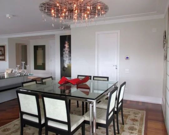 Imagem Apartamento com living para 03 ambientes, lareira, terraço com espaço gourmet, lavabo, sala com ho...