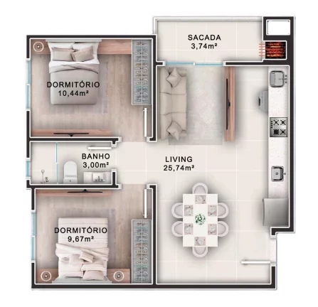 Imagem Otelo Residence - Fase 1 - Apartamento à venda no bairro Municípios - Balneário Camboriú/SC