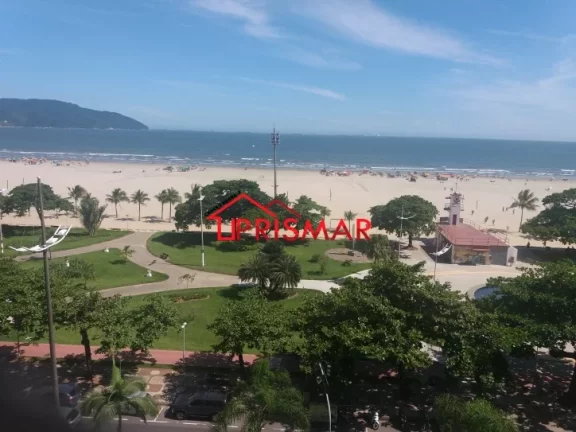 Imagem 2 dormitorios + dependencia de empregada, frente ao mar, pompéia 1 vaga
