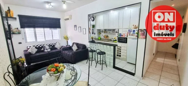 Imagem Apartamento à venda, 55 m² por R$ 530.000 - Boqueirão - Santos/SP