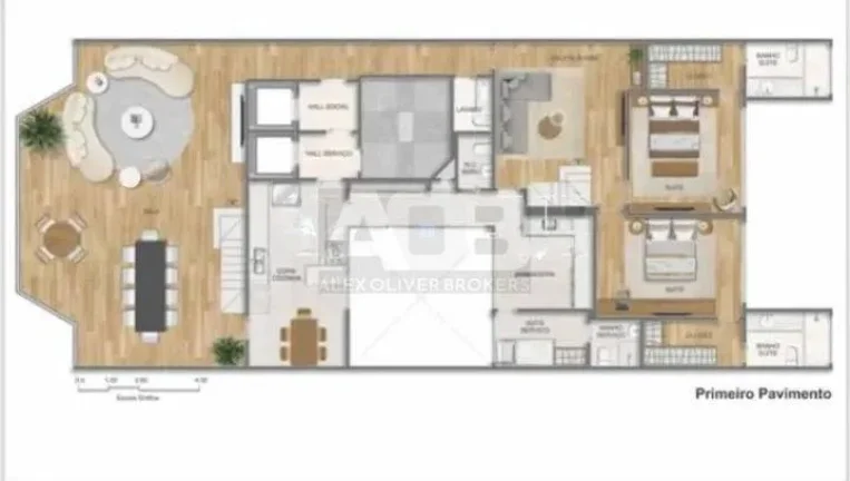 Imagem Cobertura Duplex à venda no Leblon, 4quartos, 326m2, 3vagas, vista mar!