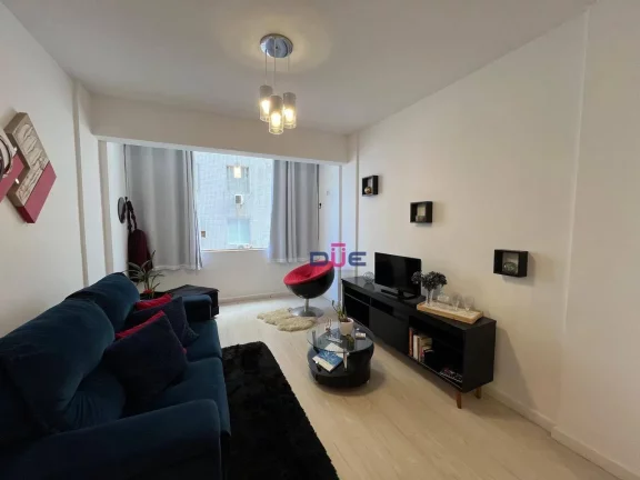 Imagem Apartamento financiável 1 quarto com vista mar. Apto em prédio esquina com a praia. 1 vaga , à venda, 65 m² por R$ 460.000 - José Menino - Santos/SP