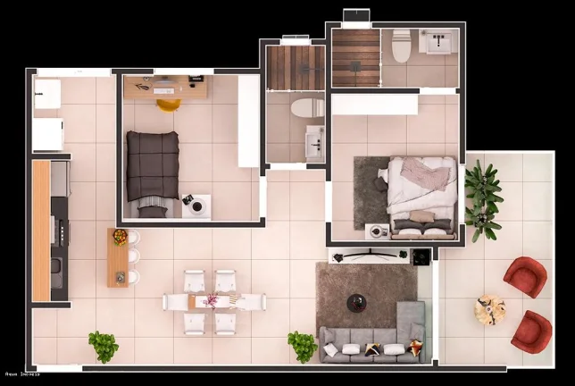 Imagem Apartamento para Venda em Itanhaém, Centro, 2 dormitórios, 1 suíte, 1 banheiro, 1 vaga