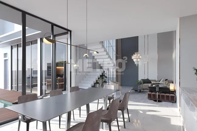 Imagem Casa primeiro andar, Forro de madeira na Área Gourmet e fachada Fachada com det