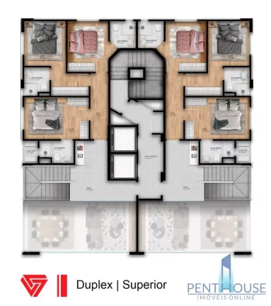 Imagem Apartamento Duplex para Venda em Balneário Camboriú, PIONEIROS, 4 dormitórios, 4 suítes, 4 banheiros, 3 vagas