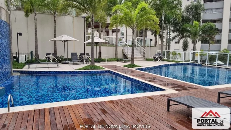 Imagem Apartamento de 3 Quartos a venda no Vila da Serra, andar alto, com Vista Definitivada. Lazer completo, Sinta se num Resort