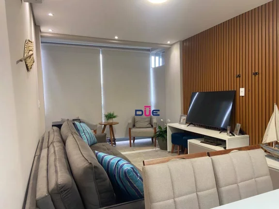 Imagem Apartamento com 2 dormitórios, 1 suíte e dependência completa, com vista mar, na Aparecida