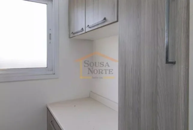 Imagem Apartamento com 58 m², com 2 dormitórios, sendo 1 suíte, 2 banheiros, possui varanda, cozinha ame...