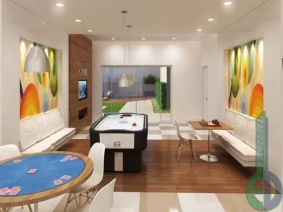 Imagem Apartamento de 2 quartos na Vila Scarpelli, Santo André-SP, com 2 suítes, 3 banheiros e 2 vagas de garagem no Edifício Sky Patriani.