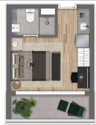 Imagem Studio de Luxo de 23,74m² à Venda na Vila Mariana