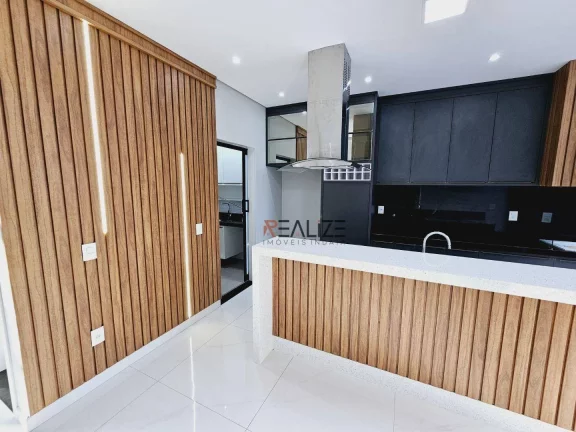 Imagem Casa moderna com piscina e 3 suítes à venda, 140 m² por R$ 1.280.000 - Condomínio Jardim Brescia - Indaiatuba/SP