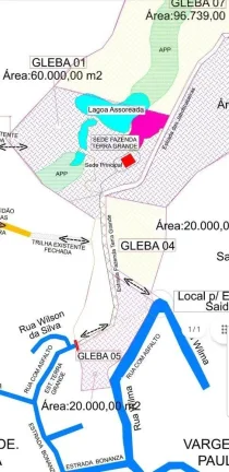 Imagem 2 Glebas 20 mil m² cada - Vargem G. Paulista, Km 44,5 R. Tavares