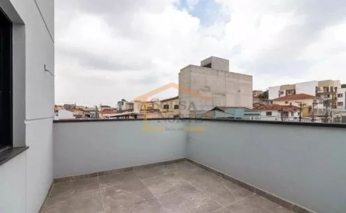 Imagem Cobertura com 58m² + 18m², 3 dormitórios, sala, cozinha, banheiro, área de serviço e 1 vaga de ...