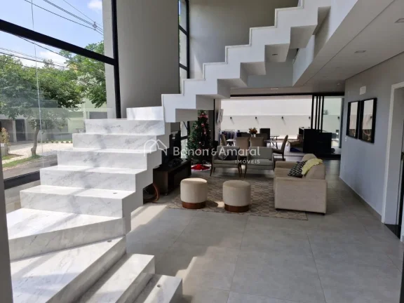 Imagem Residência moderna no Condomínio Flor da Serra, com 290m² de área construída em terreno de 340m...