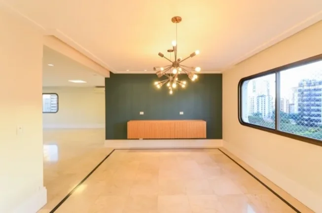 Imagem Apartamento 301M², 4Q, 4 Suítes, 4 Banheiros, 4 Vagas, Lavabo, Varanda, Academia, Piscina, Salão de Festas e Jogos, Playground, Banheira, Split.