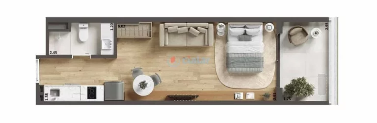 Imagem Studio à venda 1 Quarto 39.49M Ipanema Rio de Janeiro - RJ | Be in Rio Barão da Torre Imagem Studio à venda 1 Quarto 39.49M Ipanema Rio de Janeiro - RJ | Be in Rio Barão da Torre