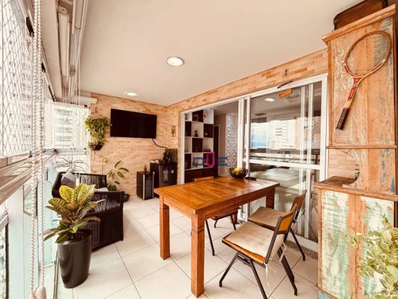 Imagem Apartamento com 3 dormitórios à venda, 106 m² por R$ 1.120.000 - Ponta da Praia - Santos/SP