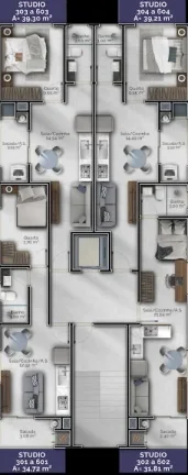 Imagem Apartamento de 01 dormitório a 600m da praia do Gravatá em Navegantes, SC - Adriano Carpes Imóveis vende