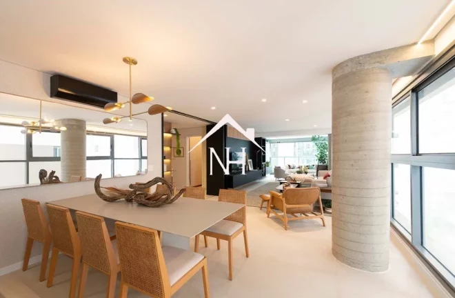 Imagem apartamento de 145m com hall privativo, 3 suítes, terraço gourmet, 2 vagas, Academia, Espaço gourmet, salão de festas, brinquedoteca, Piscina, Sauna