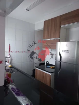 Imagem Cobertura em Prédio Sem, 2 dorms com móveis planejados, sacada, quintal com churras , 2 vagas, Bairro Vila Camilópolis, Santo André
