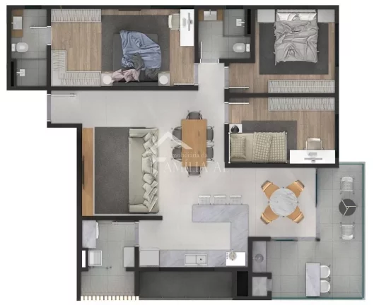 Imagem APARTAMENTO LEFFEL RESIDENCE CONDOMÍNIO COMPLETO