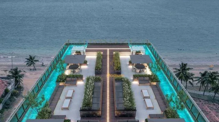 Imagem Apartamentos com varanda/ sacada gourmet pé na areia na praia Formosa / Cabedelo - AP0832