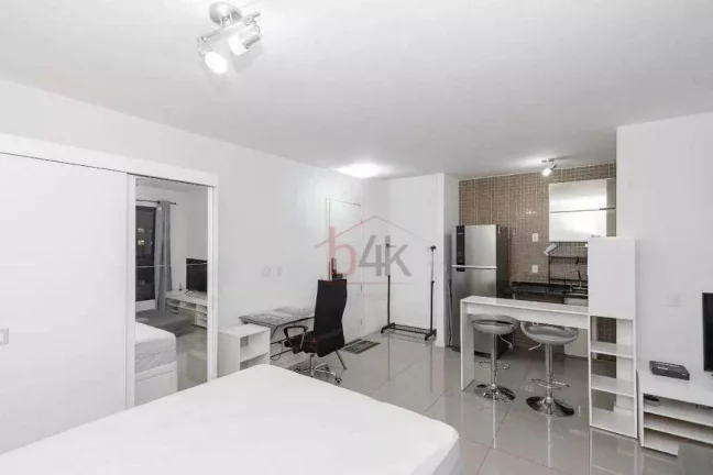 Imagem Studio mobiliado à venda no Brooklin , 31m², 1 vaga. Oportunidade para investidor: já alugado!