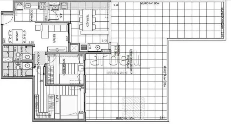 Imagem Apartamento novíssimo lindo com 141m2, sendo 3 dormitórios, living e sala de jantar estendida para...