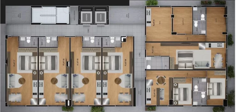 Imagem Apartamento exclusivo a apenas 250 metros da praia – Urban Flat 750, Tambaú Imagem Apartamento exclusivo a apenas 250 metros da praia – Urban Flat 750, Tambaú