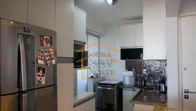 Imagem Apartamento 60m², 2 dormitórios, sala 2 ambientes, varanda, cozinha integrada à sala, área de se...