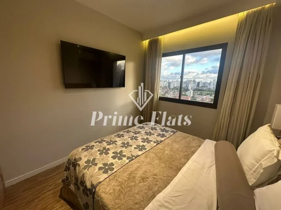 Imagem Flat disponível para locação no The World Executive Flat na Vila Olímpia, com 34m², 1 dormitório e 1 vaga de garagem