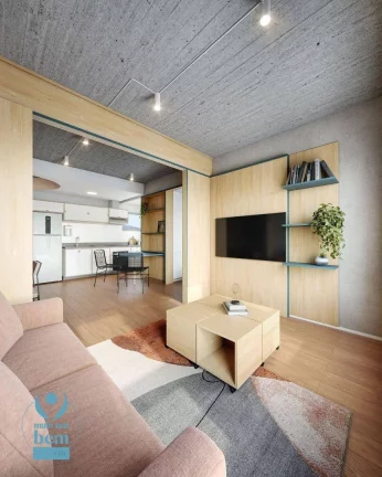 Imagem Studio com 1 quarto à venda, 23 m² por R$ 298.700 - São Francisco - Curitiba/PR