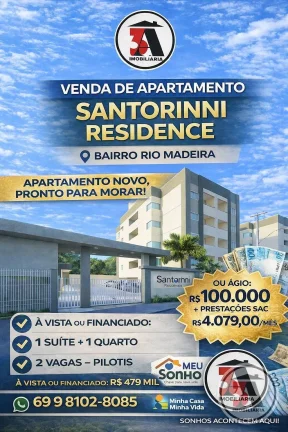 Imagem Agio Apto. 72m2 - Santorinni Residence Club