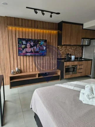 Imagem Studio à venda ou locação em Indianópolis, São Paulo-SP: 1 quarto, 2 salas, 1 banheiro, 27m² de luxo!