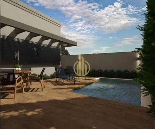 Imagem Casa com 3 suítes, escritório e piscina grande à venda- Condomínio Arara Azul - Ribeirão Preto/SP