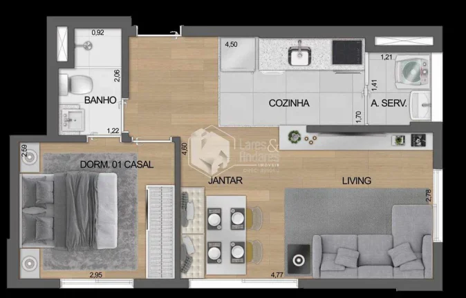 Imagem Apartamento à venda 2 Quartos 1 Suite 38.08M² Moema São Paulo - SP