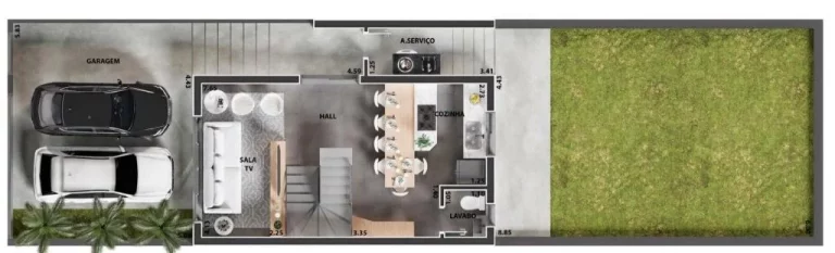 Imagem Sobrado com 3 dormitórios à venda, 97 m² por R$ 560.000,00 - Parque Residencial Casa Branca - Suzano/SP
