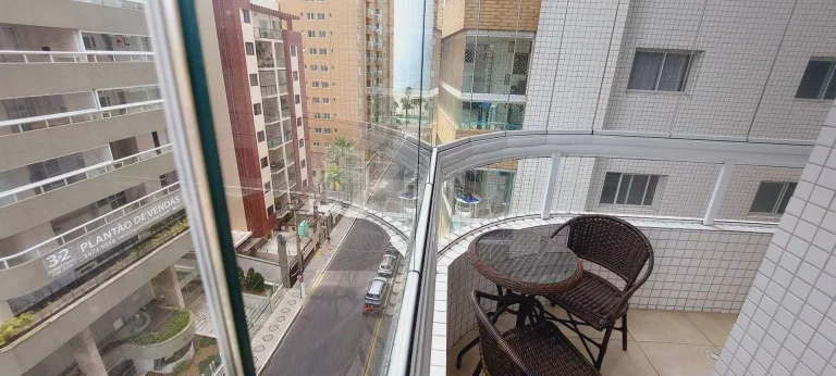 Imagem Espetáculo de apartamento 3dorm no Canto do Forte com Vista Mar
