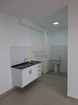 Imagem Apartamento, 2 dormitórios, 1 banheiro, sacada, sala integrada com cozinha, area de serviço. Imóv...