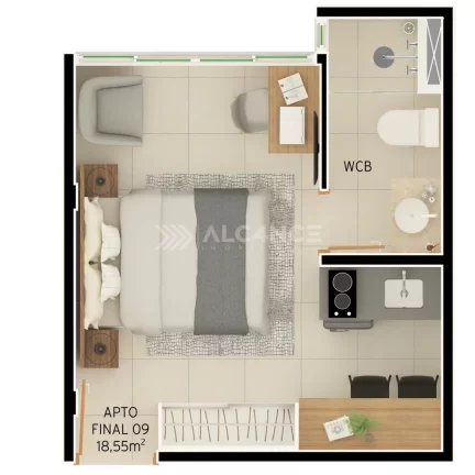 Imagem Flat - 18,55m² - Intermares, Cabedelo/PB