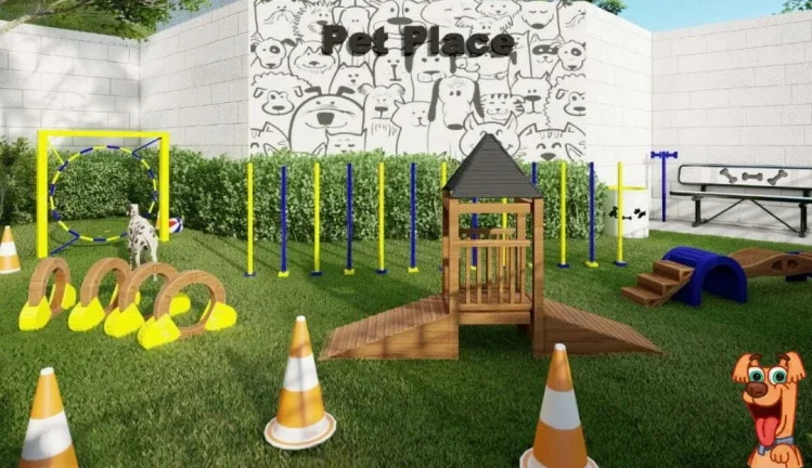 Imagem Apartamento com três quartos, três banheiros, duas vagas de garagem e lazer completo.