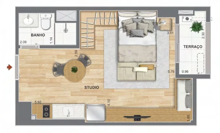 Imagem APARTAMENTO RESIDENCIAL em Rio de Janeiro - RJ, Gamboa