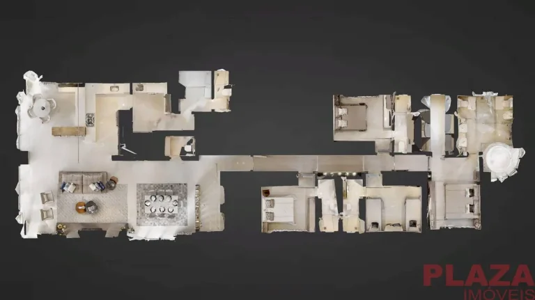 Imagem Apartamento Tipo de Luxo – 4 Suítes, Mobiliado e Decorado