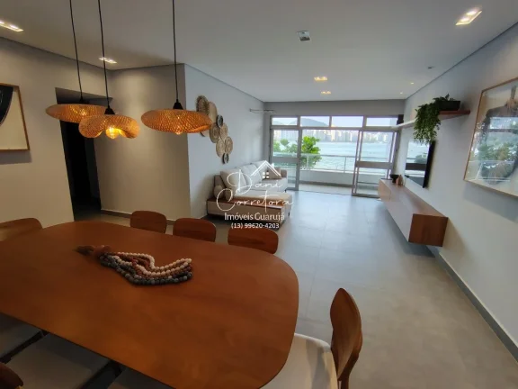 Imagem Venda de Apartamento de Luxo reformado na Vila Luis Antônio, Guarujá-SP: 3 Quartos, 1 Suíte, 2 Salas, 3 Banheiros, 1 Vaga de Garagem - 150,25 m².